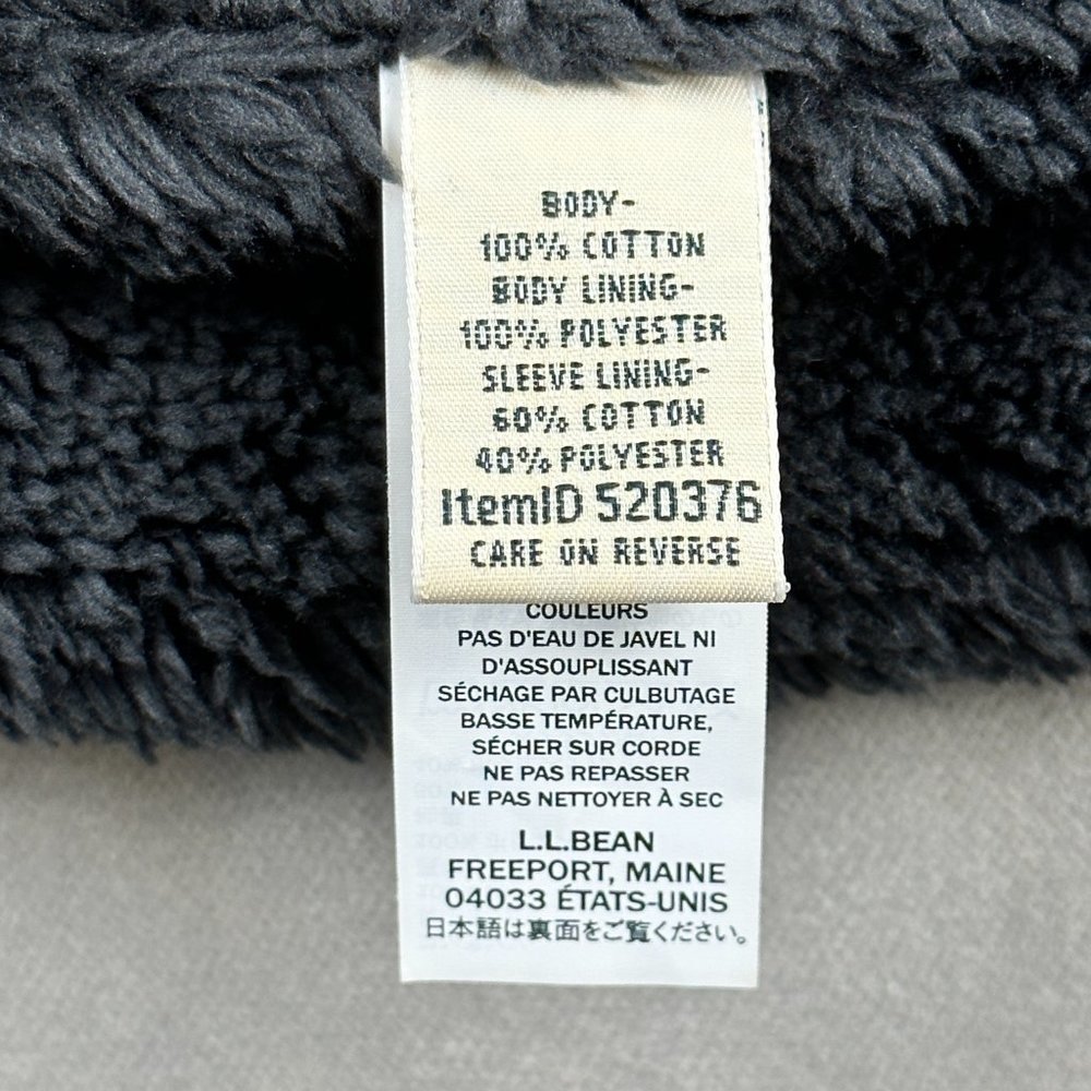 LL BEAN Jacket Relaxed Fit Jacket MENS Fleece Lining Warm Lightweight SIZE Small - Picture 10 of 13